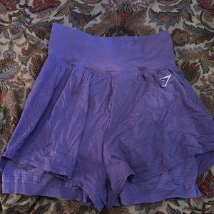 Gymshark shorts with built in shorts